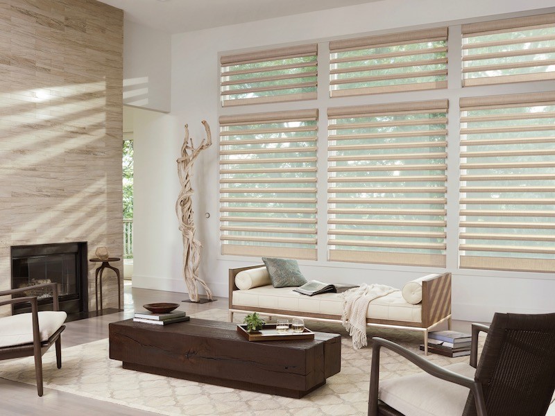 Custom window treatments in Long Island featuring modern blinds and natural light design by LNG Blinds